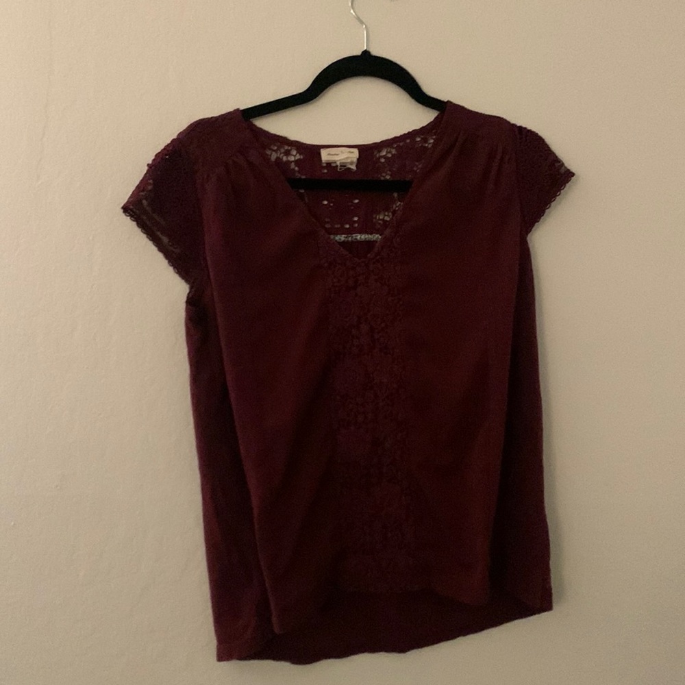 Anthropology Meadow Rue Romantic Lace top